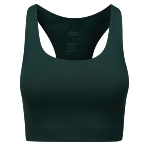 Girlfriend collective sports bra, size small, emerald